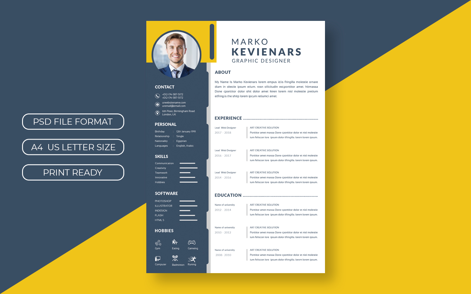 Curriculum Vitae Resume Template