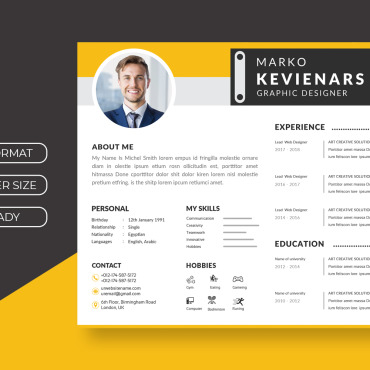 Brochure Resume Resume Templates 156674