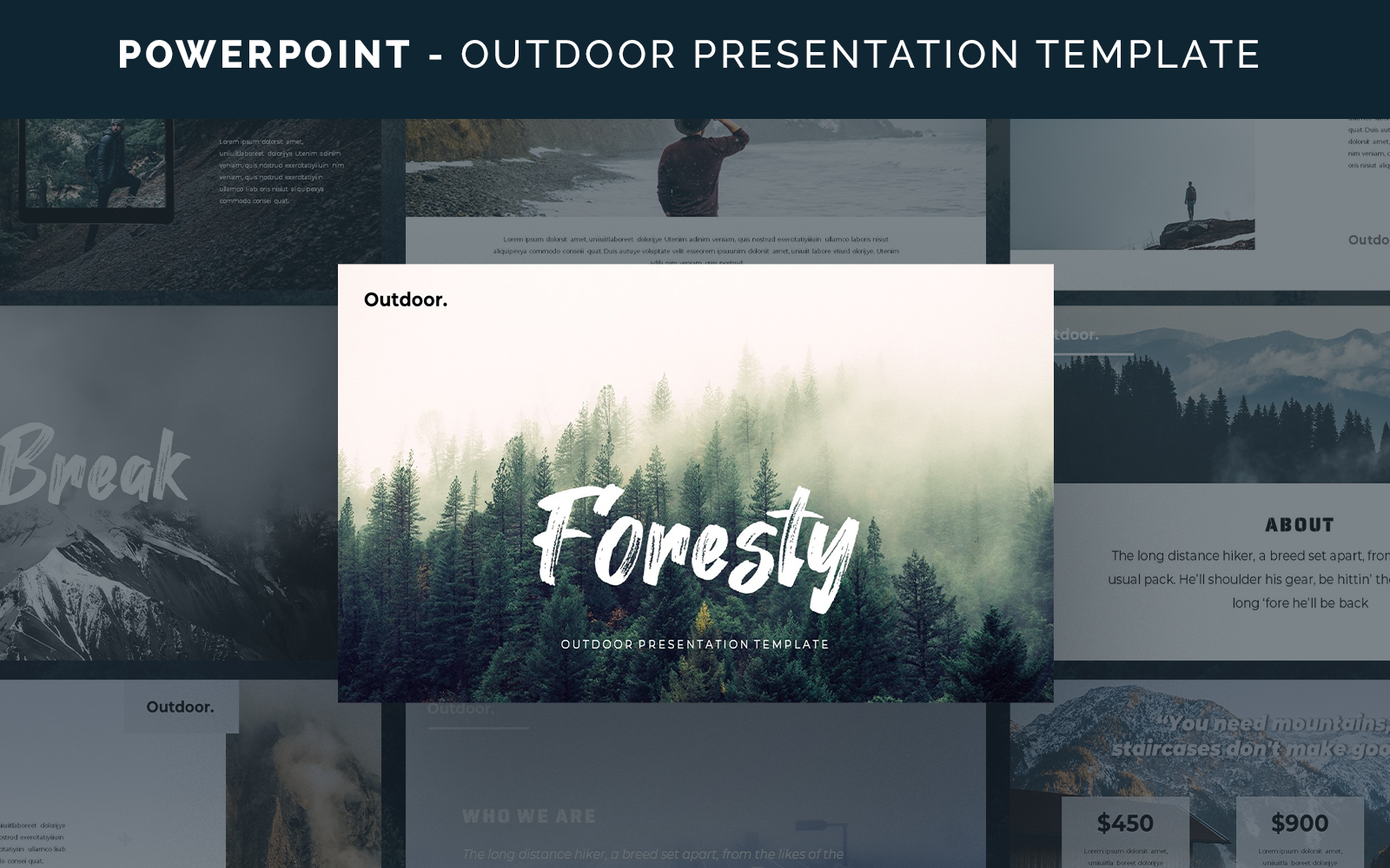 Foresty - Outdoor PowerPoint template