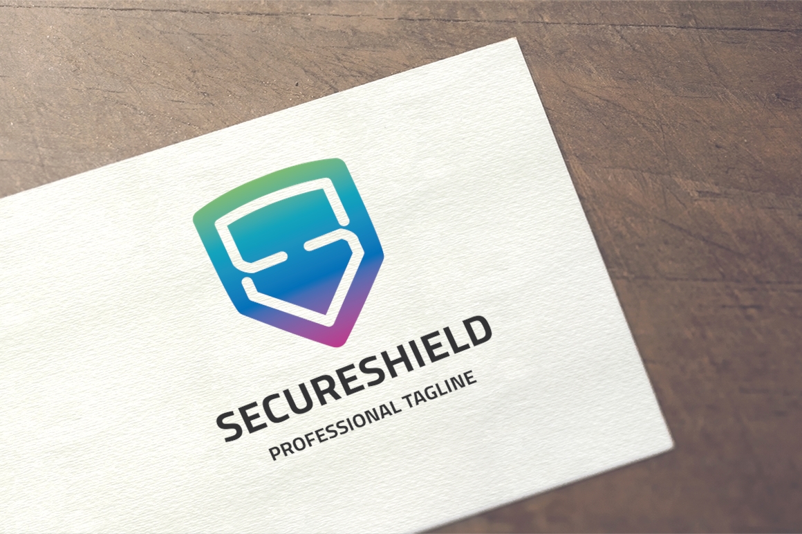 Letter S - Secure Shield Logo Template