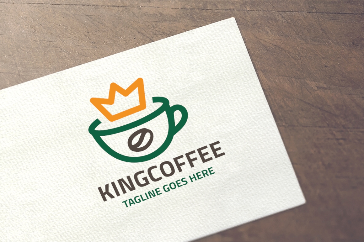 King Coffee Logo Template