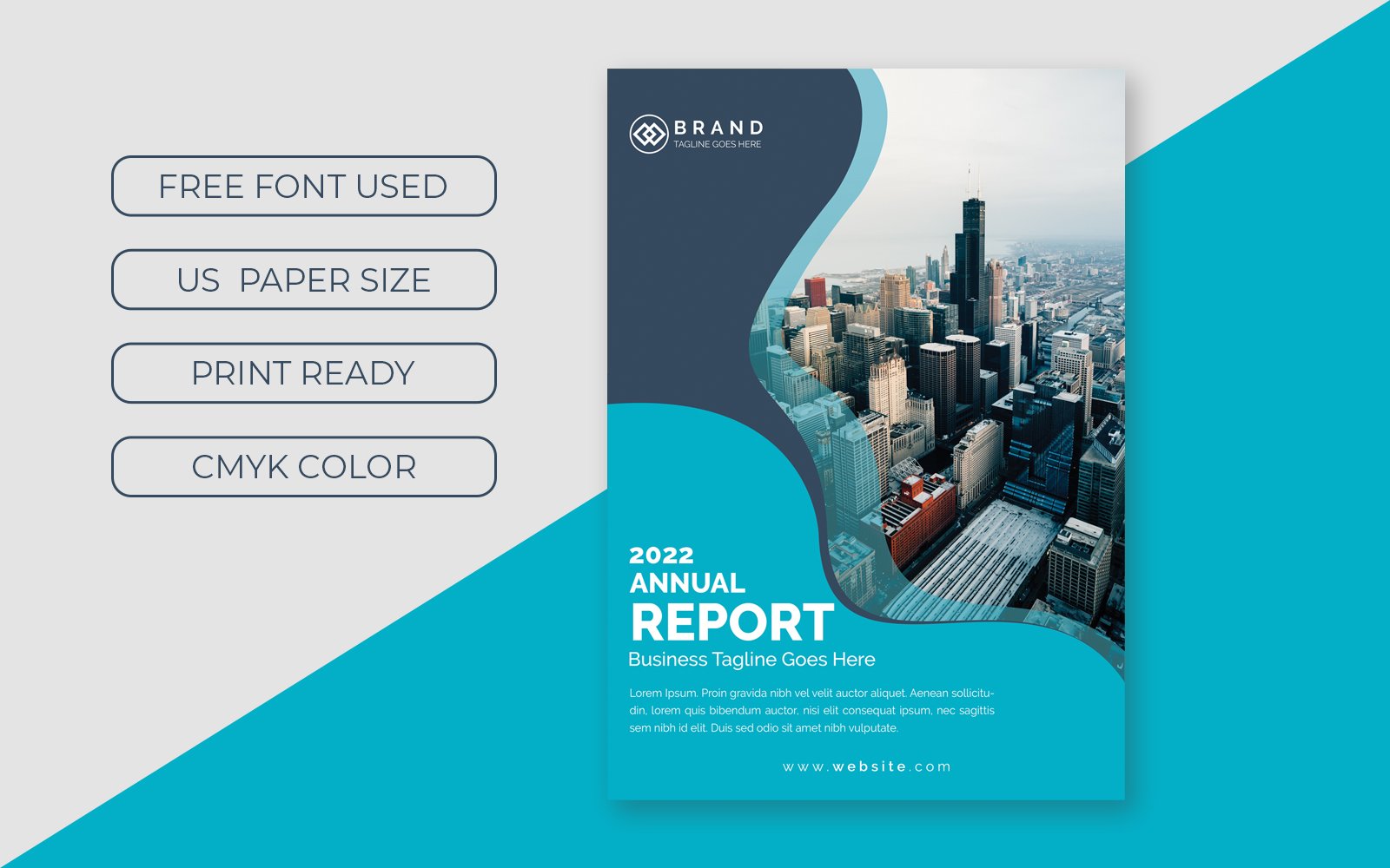 Brochure  Business Annual Report Cover Presentation