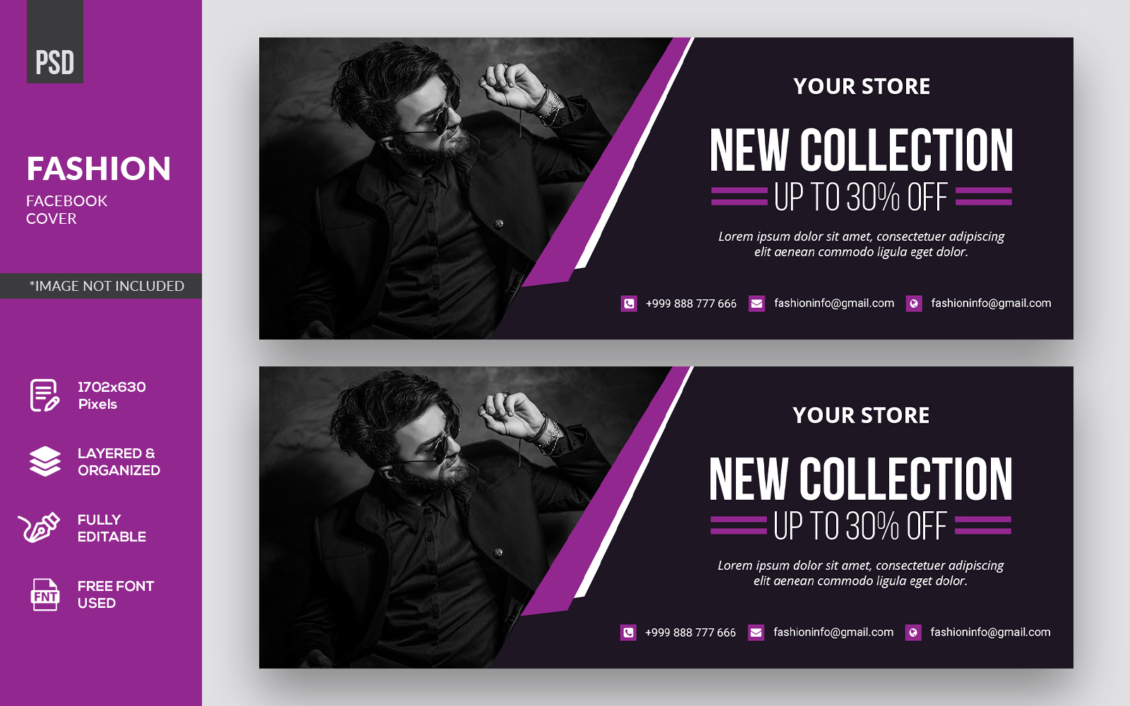 Creative Fashion Facebook Cover Social Media Template