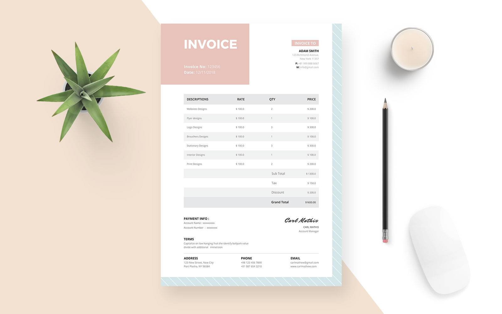 Minimal Invoice - Corporate Identity Template