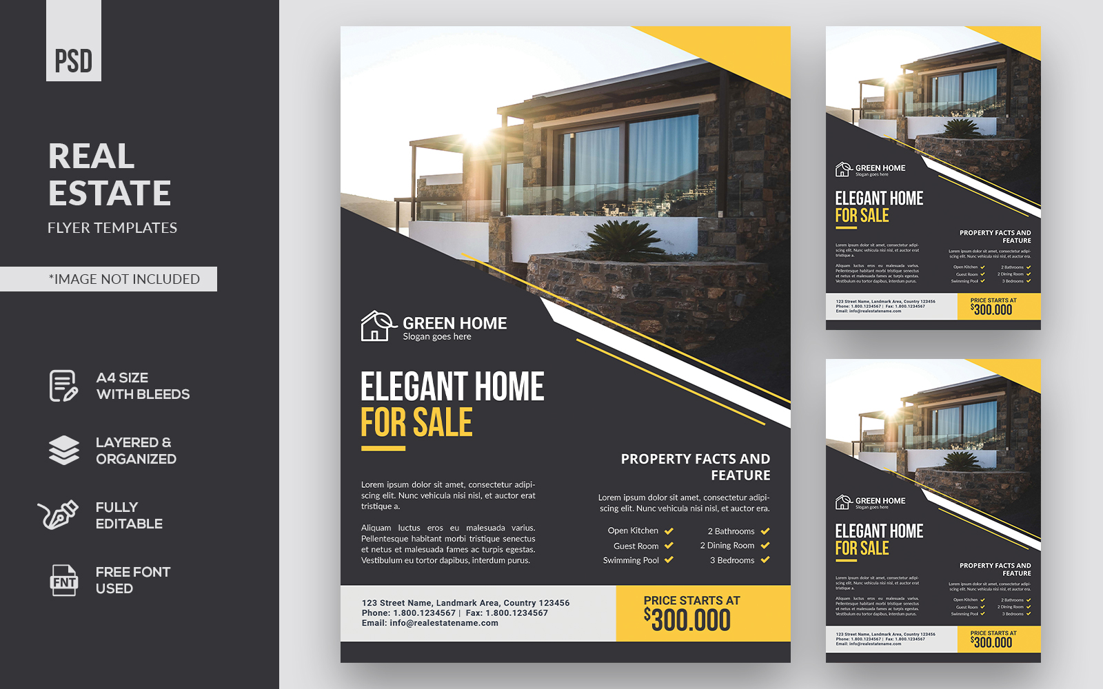 Creative Real Estate Flyers - Corporate Identity Template