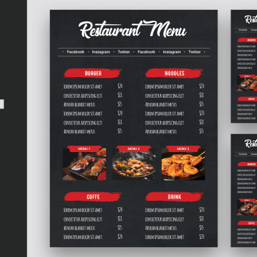 Food Menu Corporate Identity 157742