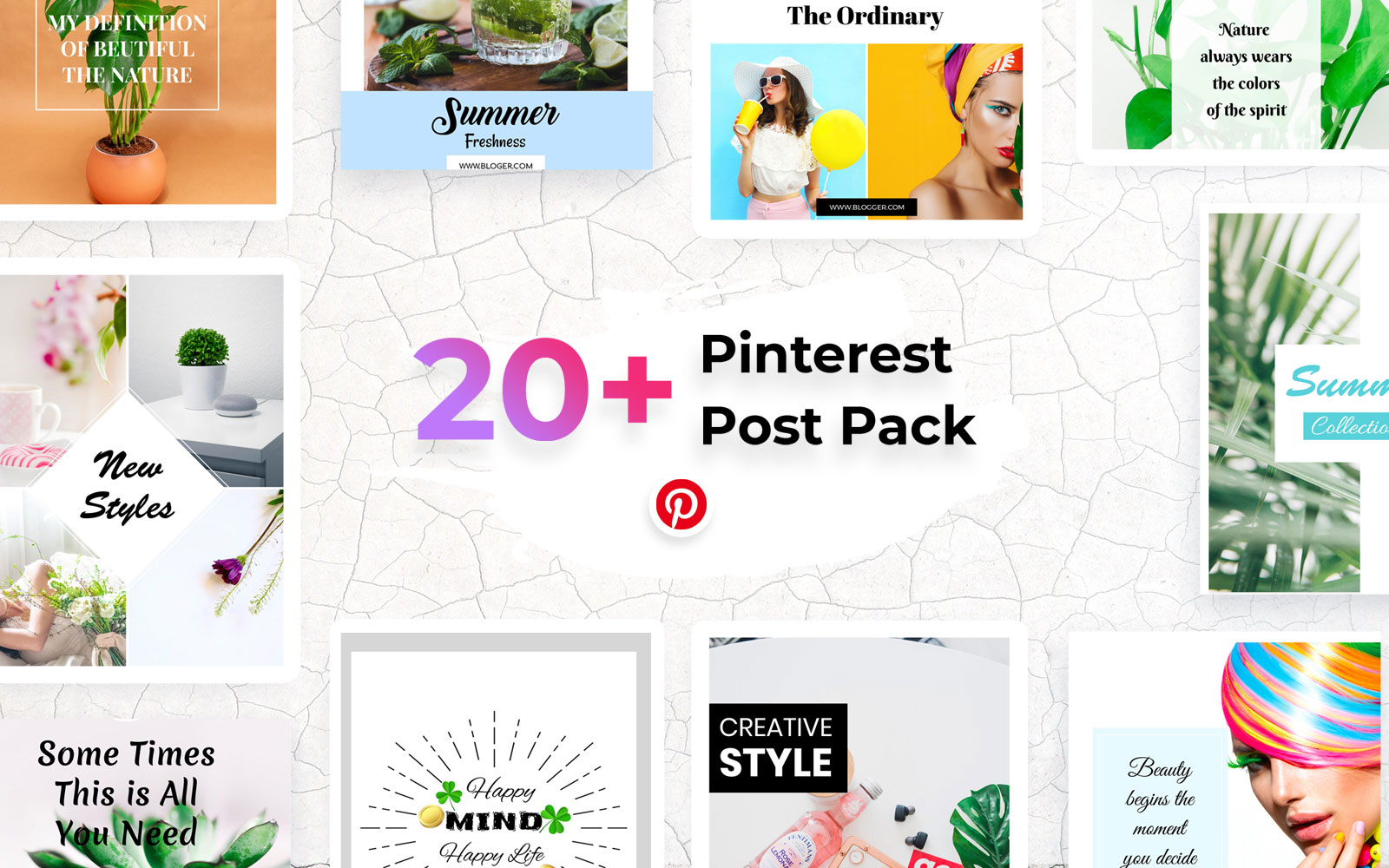 Pinterest Post Pack Social Media Template