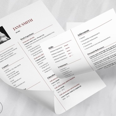 Template Word Resume Templates 157896