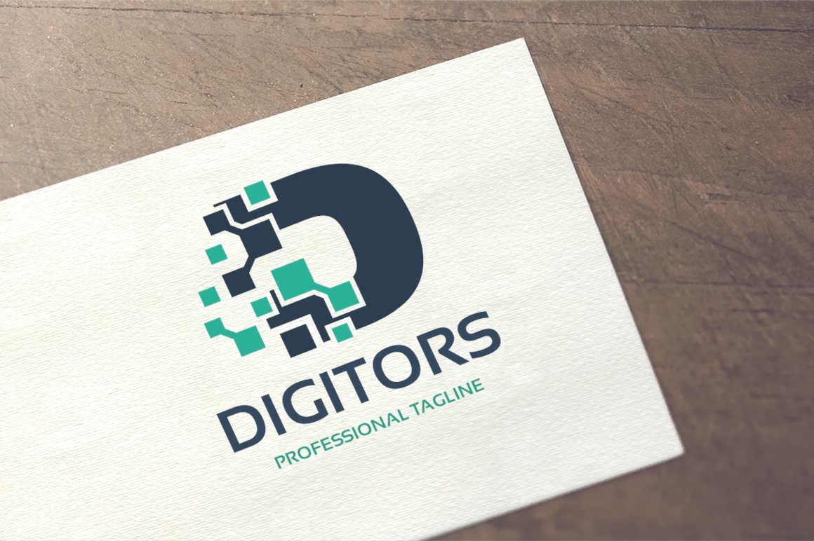 Letter D - Digitor Logo Template