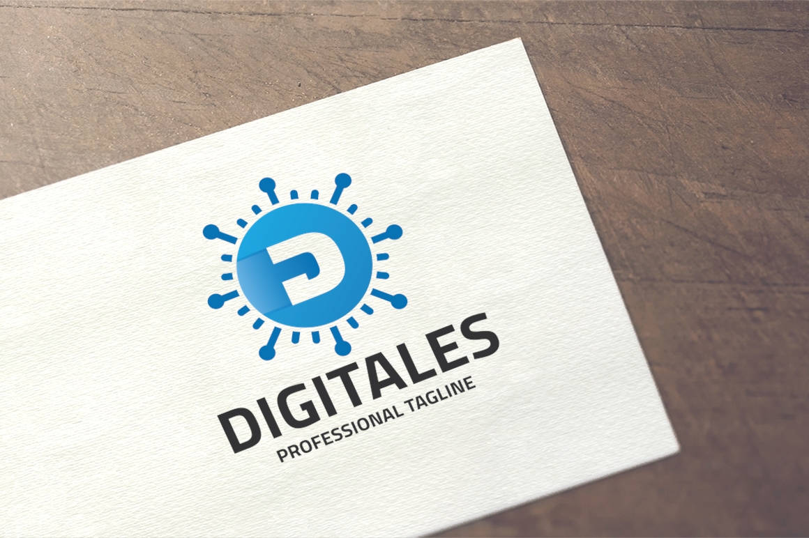 Letter D - Digitales Logo Template