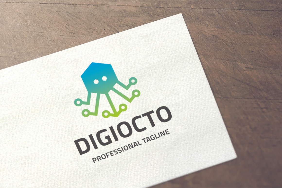 Digital Octopus Logo Template