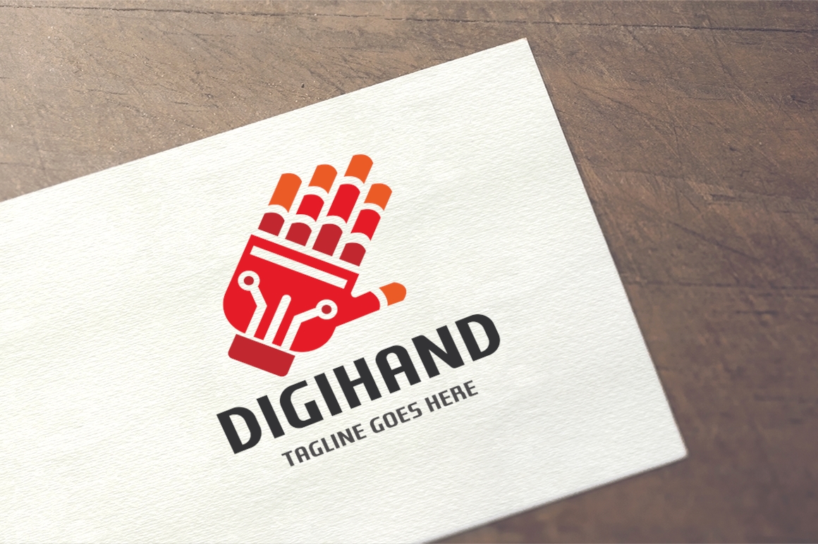 Digihand Logo Template