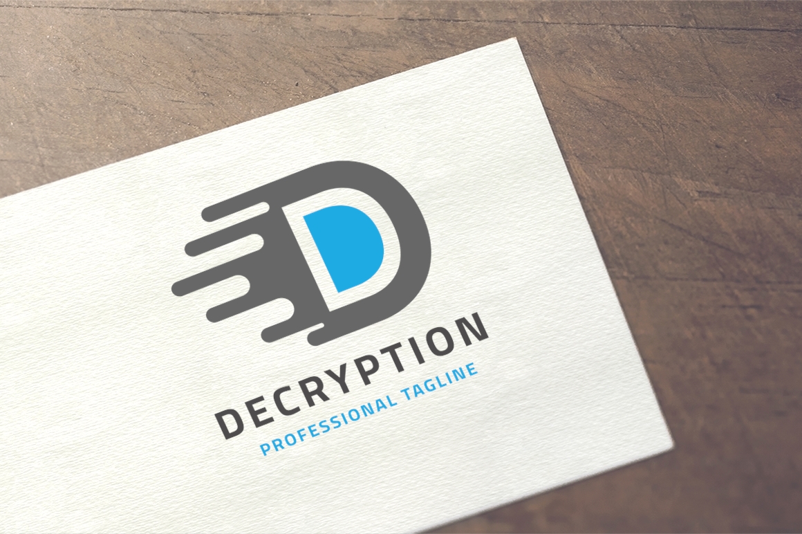 Letter D - Decryption Logo Template