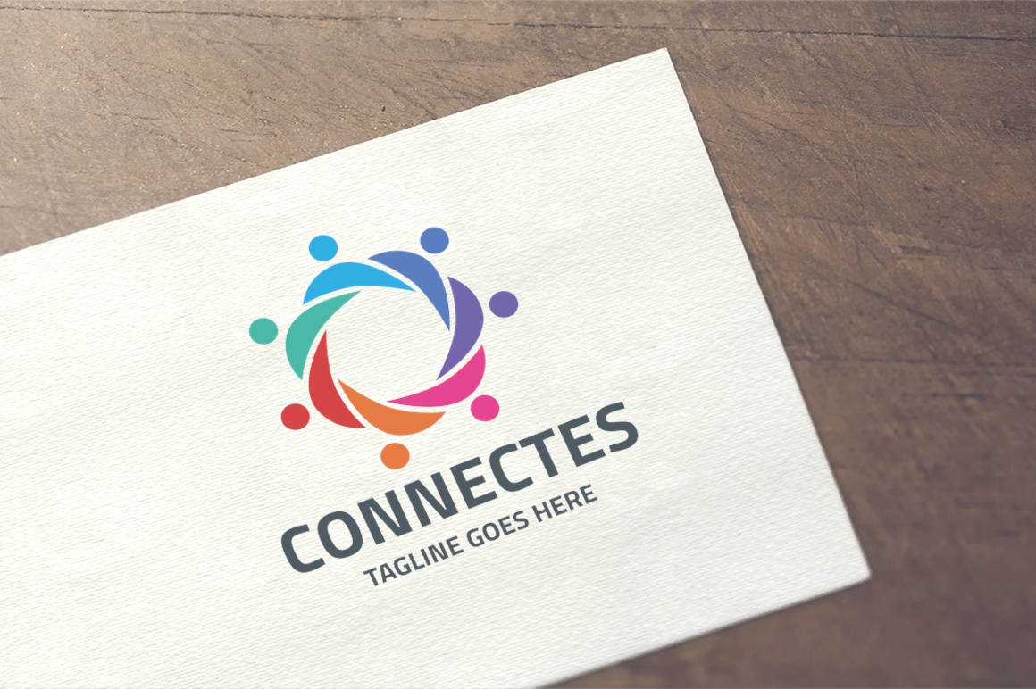 Connect Humans Logo Template