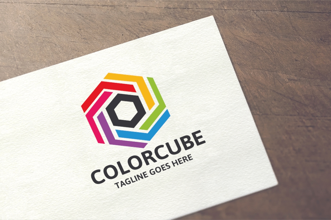 Color Cube Logo Template