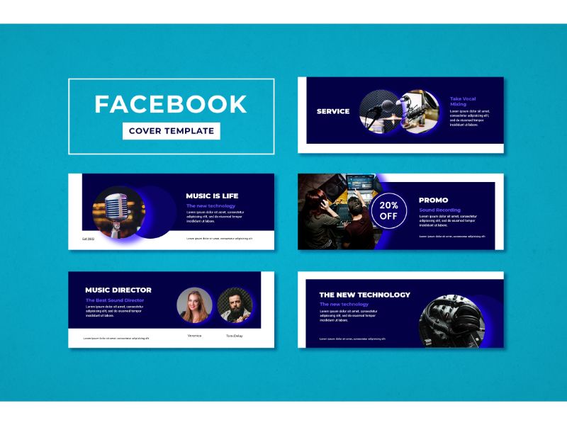 Facebook Cover Music Director Social Media Template