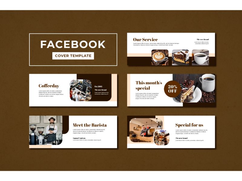 Facebook Cover Coffeday Social Media Template