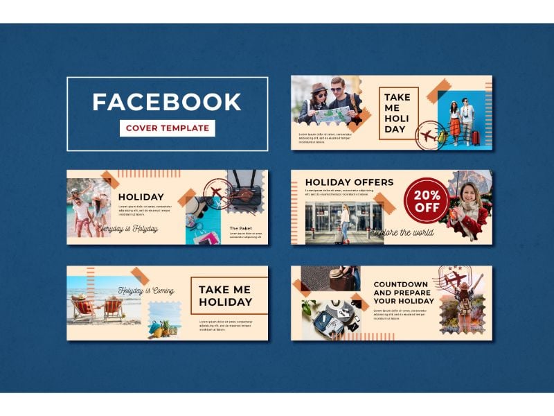 Facebook Cover Holiday Offers Social Media Template