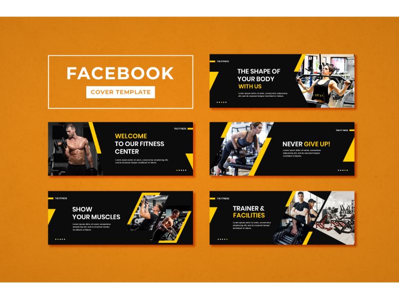 Facebook Cover Gym Social Media Template