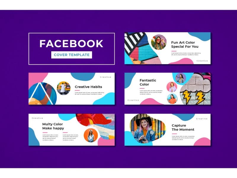 Facebook Cover Creative Habits Social Media Template