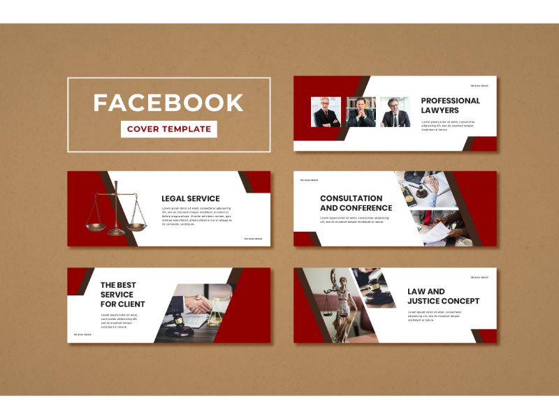 Facebook Cover Legal Service Social Media Template