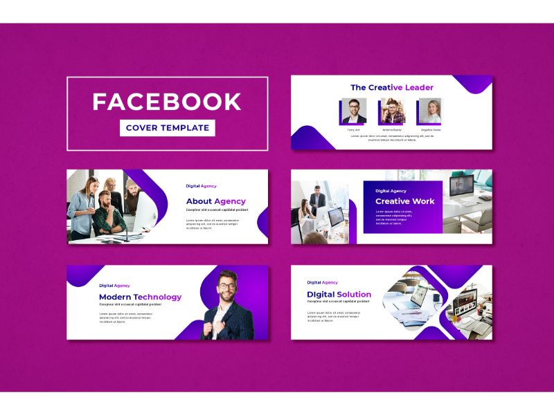 Facebook Cover Creative Work Social Media Template