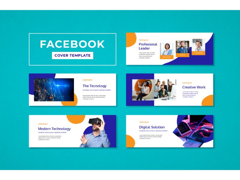 Facebook Cover Digital Solution Social Media Template