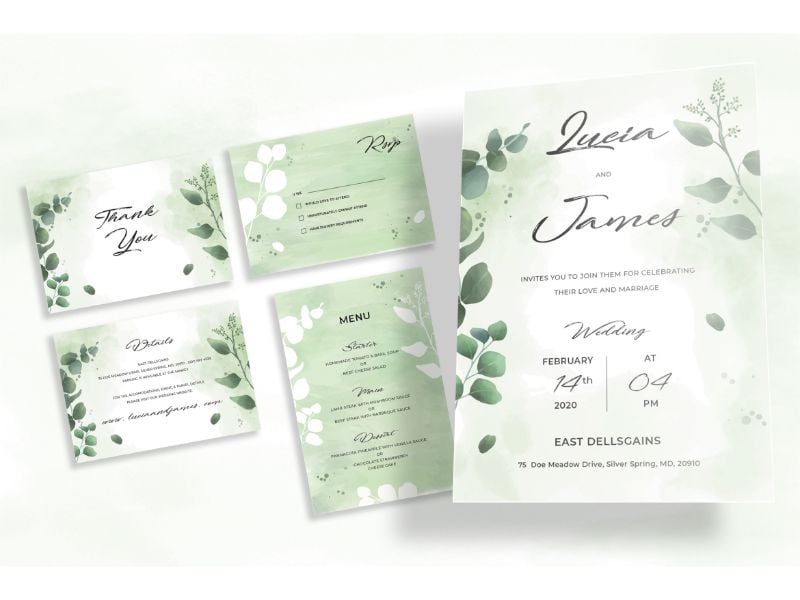 Wedding Invitation 3 Flower of Great - Corporate Identity Template