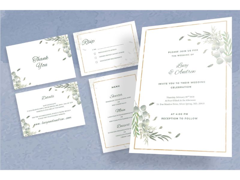 Wedding Invitation 5 White Merry - Corporate Identity Template