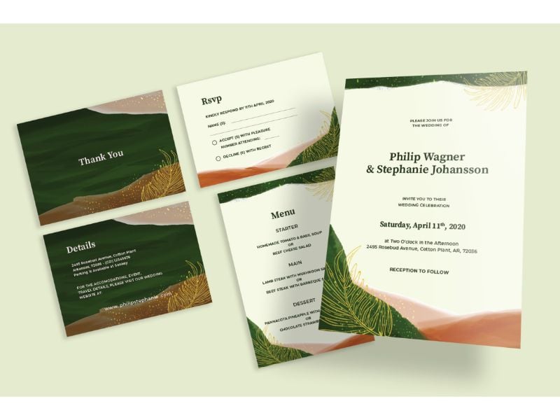 Wedding Invitation 19 Garden - Corporate Identity Template