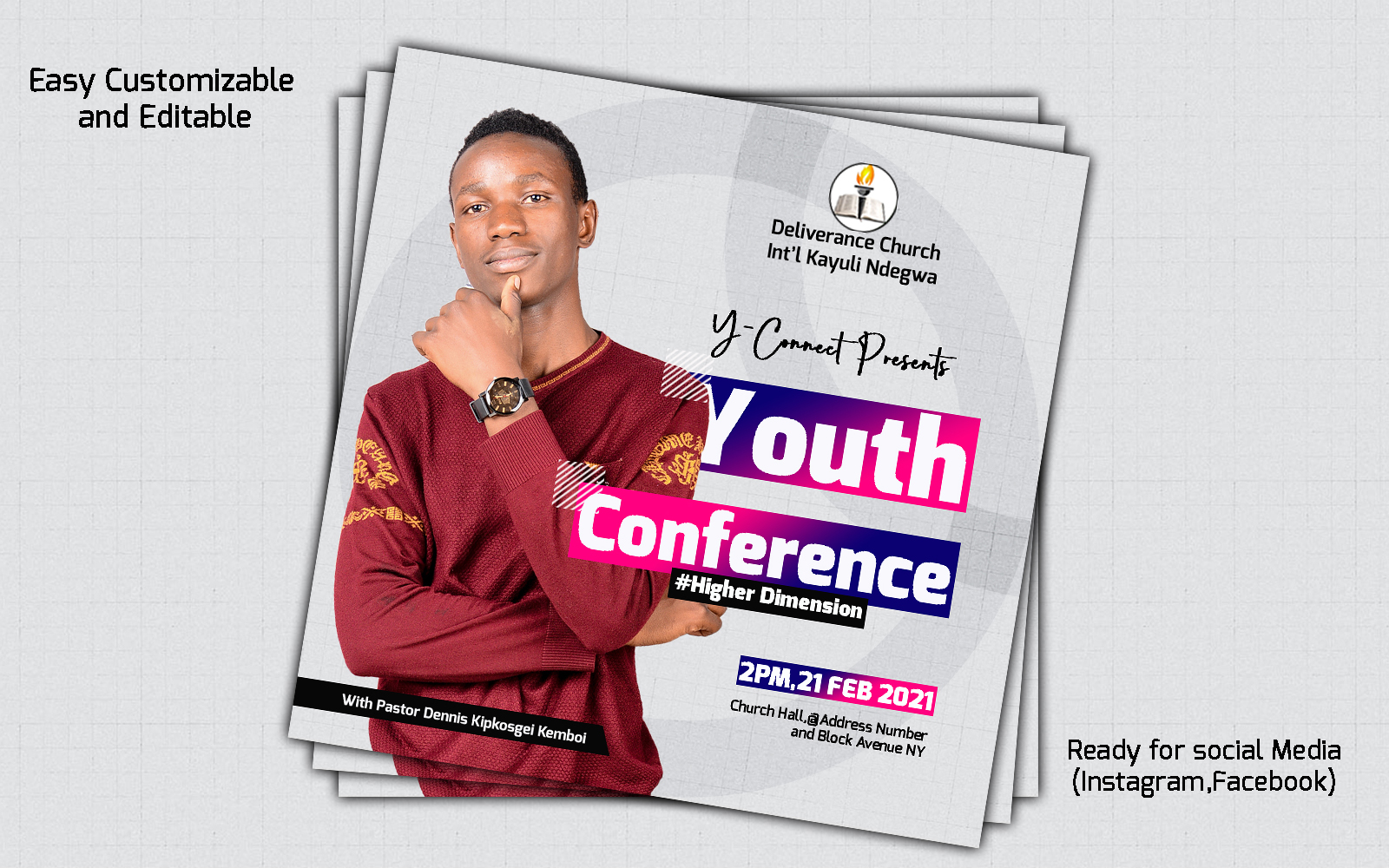 Youth Conference Multipurpose Church Flyer Corporate Identity Template
