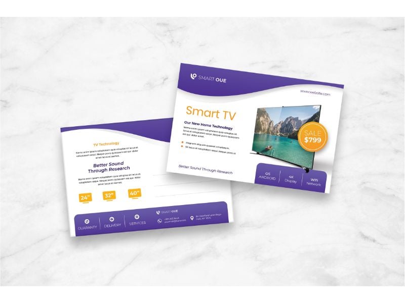 Postcard Smart TV - Corporate Identity Template