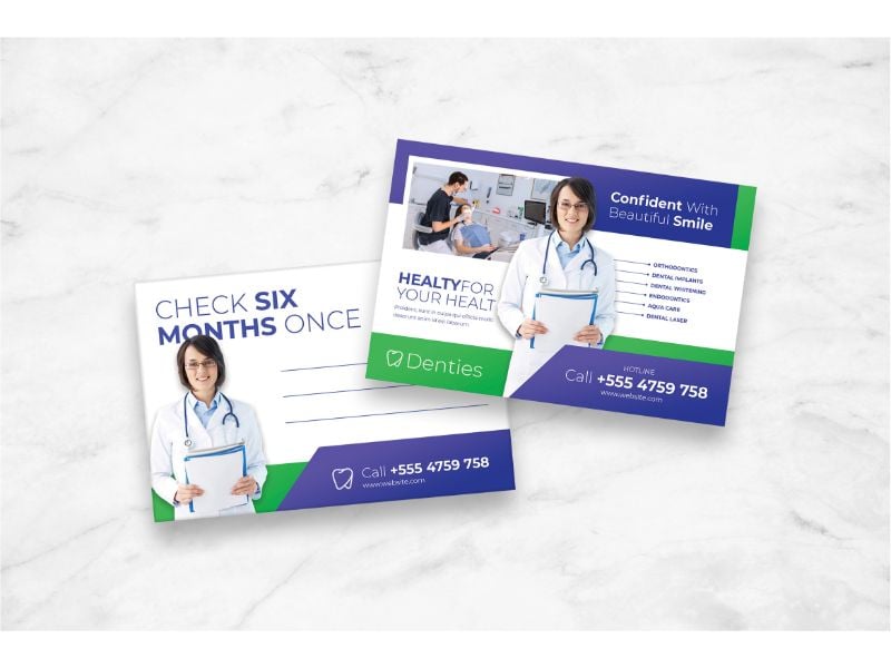 Postcard Medical Check - Corporate Identity Template