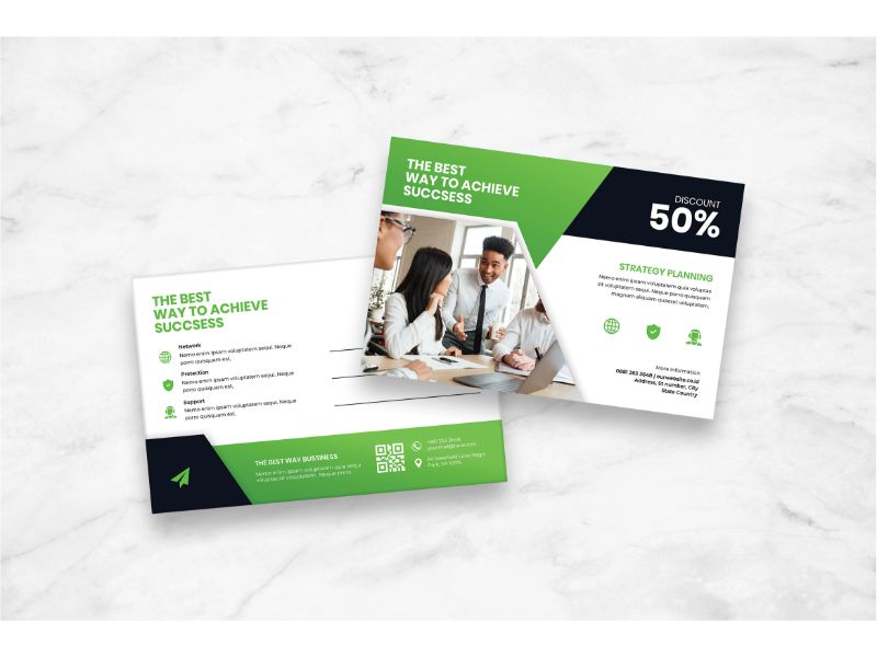 Postcard Way To Sucess - Corporate Identity Template