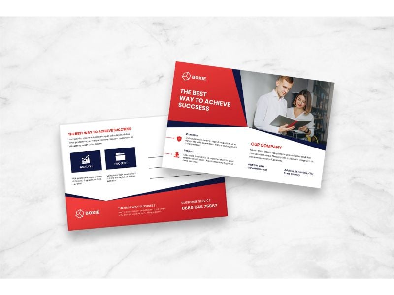 Postcard Best Way To Sucess - Corporate Identity Template