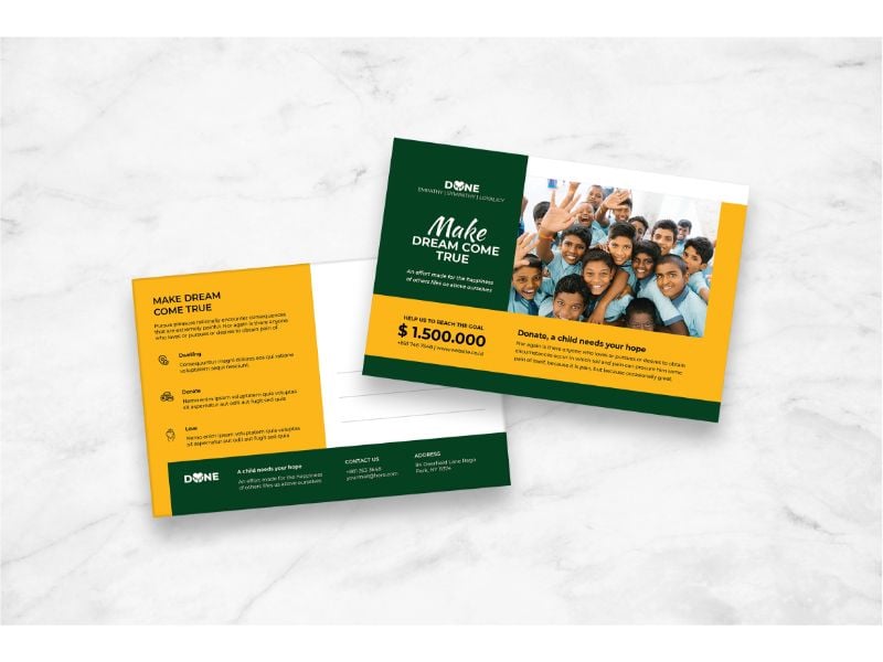 Postcard Make Dream Come True - Corporate Identity Template