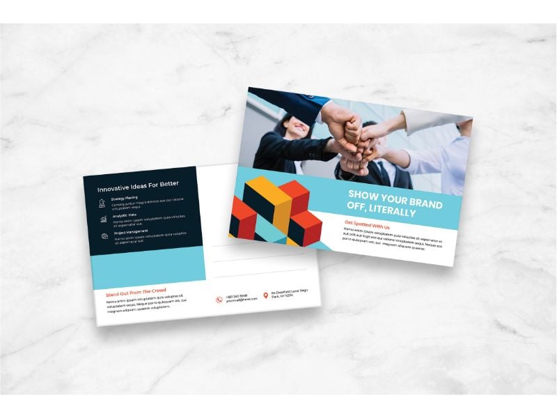 Postcard Innovative Idea - Corporate Identity Template