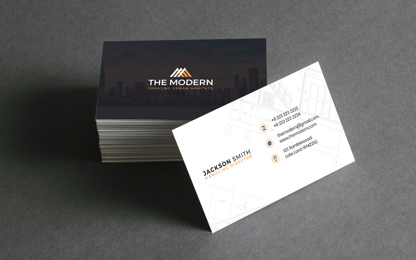 Architecture Business Card - Corporate Identity Template