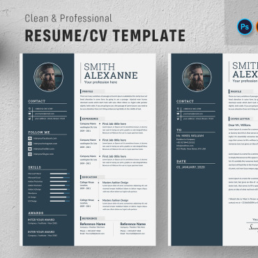 Page Resume Resume Templates 158347