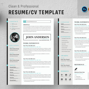 Page Resume Resume Templates 158349