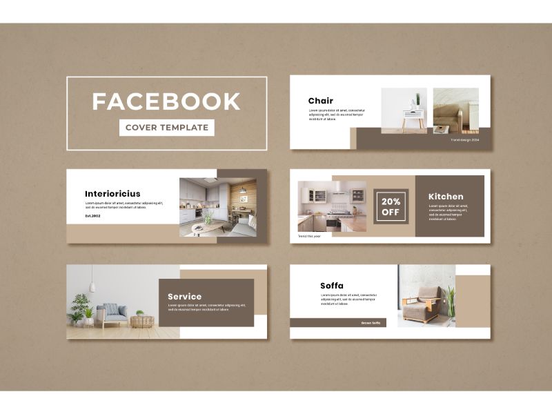 Facebook Cover Interioricius Social Media Template