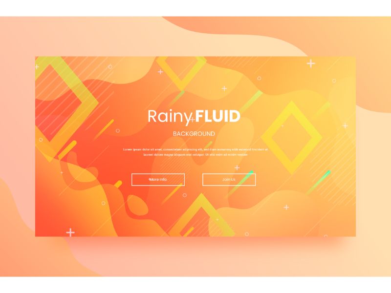 Abstract  Rainy Fluid Background