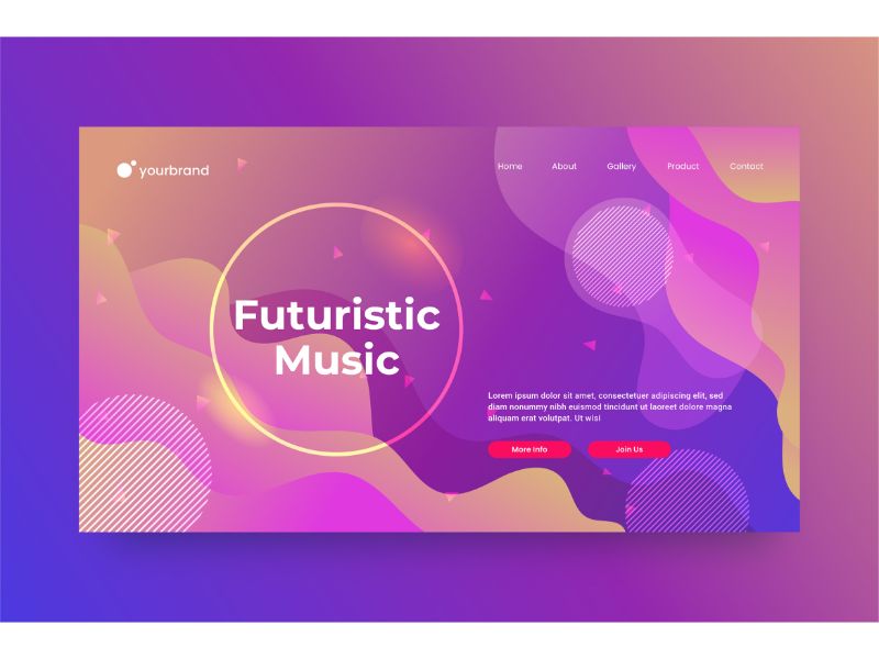 Abstract  Futuristic Music Background