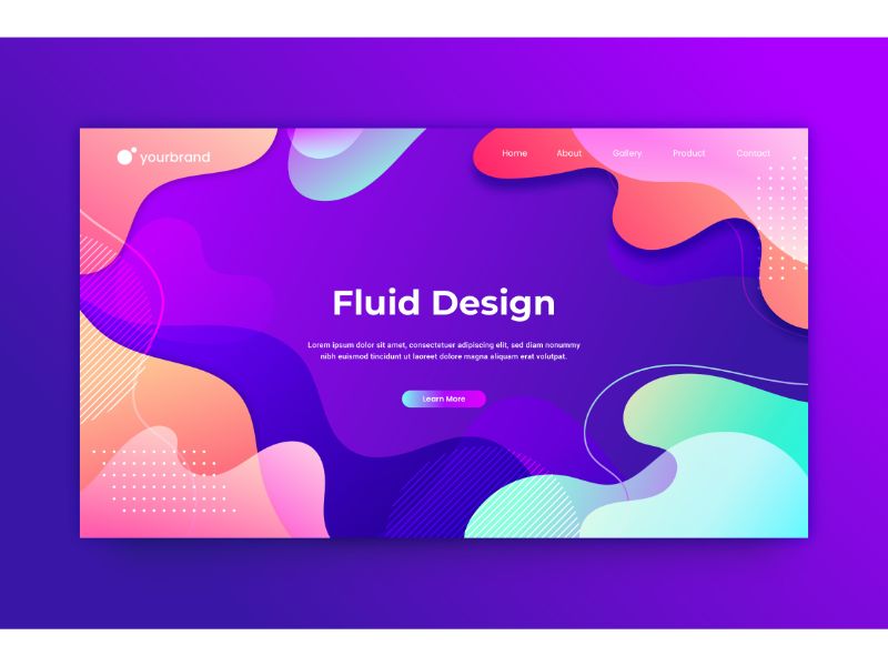 Abstract  Fluid Design Background