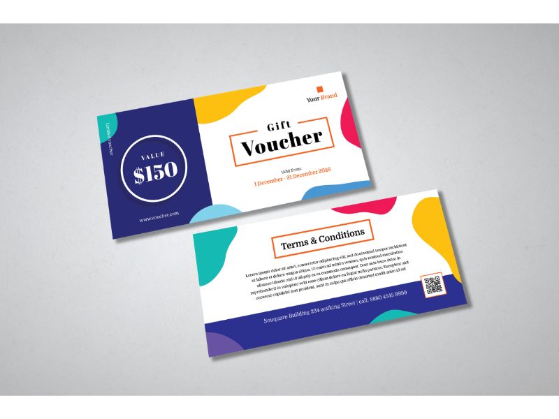 Voucher Template Gift Background