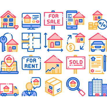 House Sale Icon Sets 158974