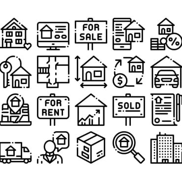 House Sale Icon Sets 158976