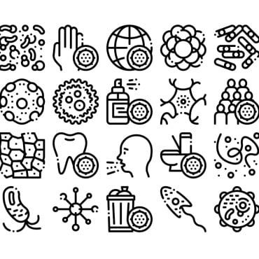 Bacteria Collection Icon Sets 158978