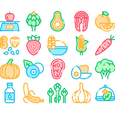 Healthy Collection Icon Sets 158989