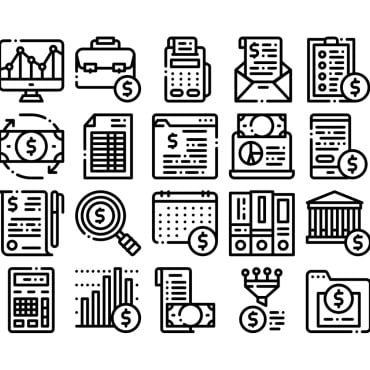 Accounting Collection Icon Sets 159002